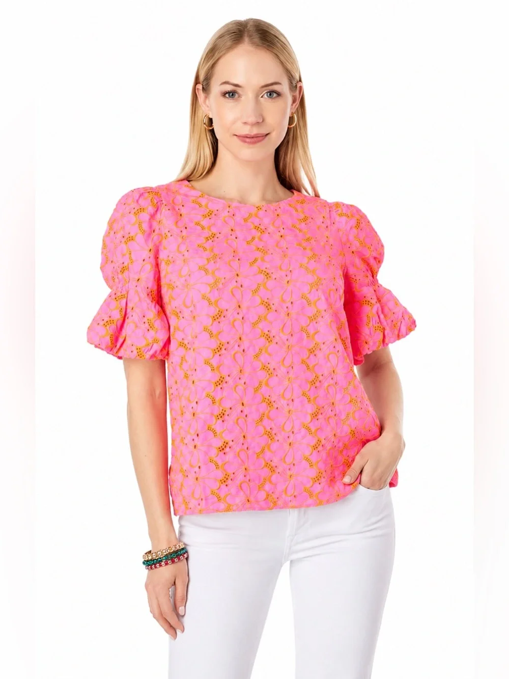 Lilly Pulitzer Lailah Top in Pink – Women’s Size Large – NWOT